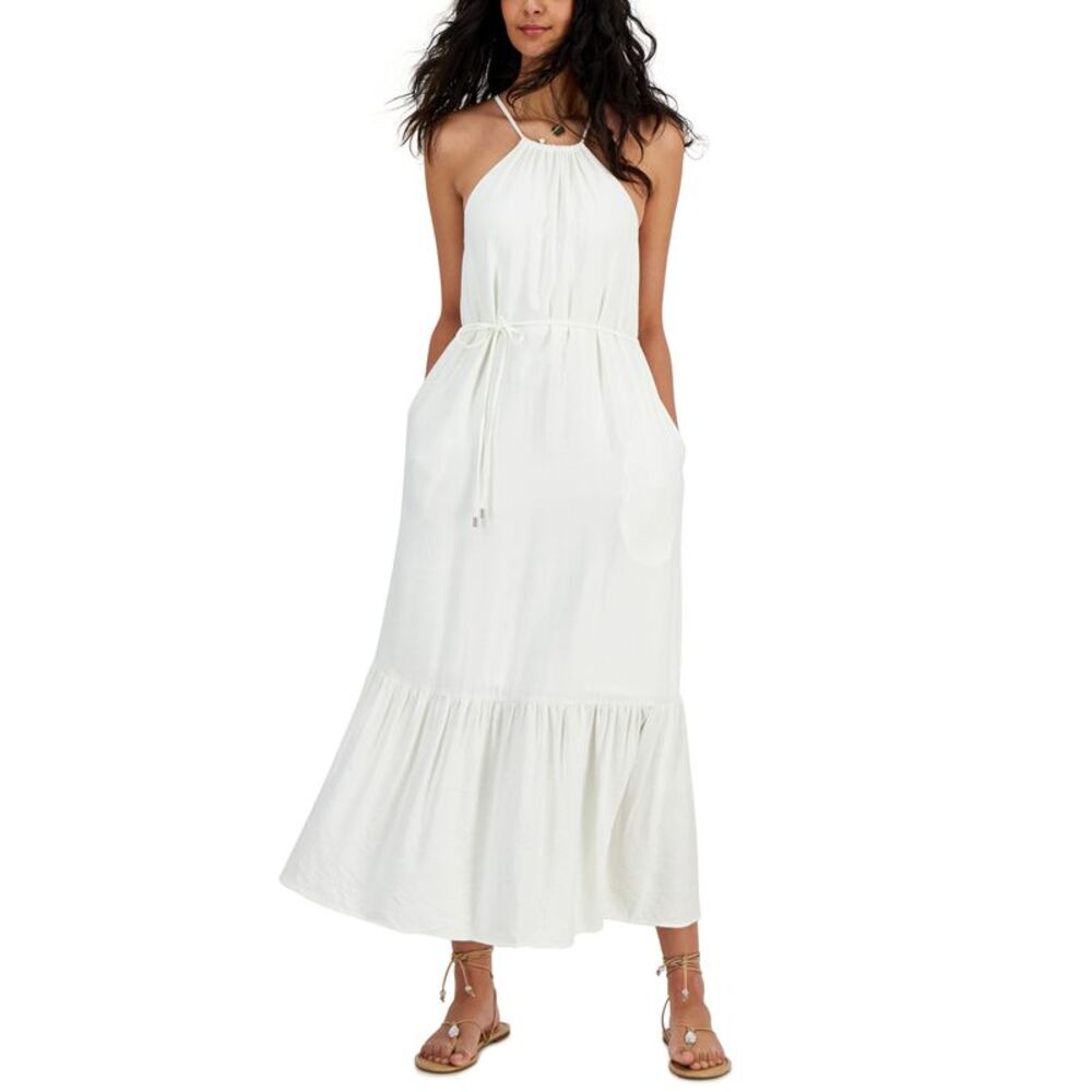 INC International Concepts Women's Tiered Tie-Waist Dress